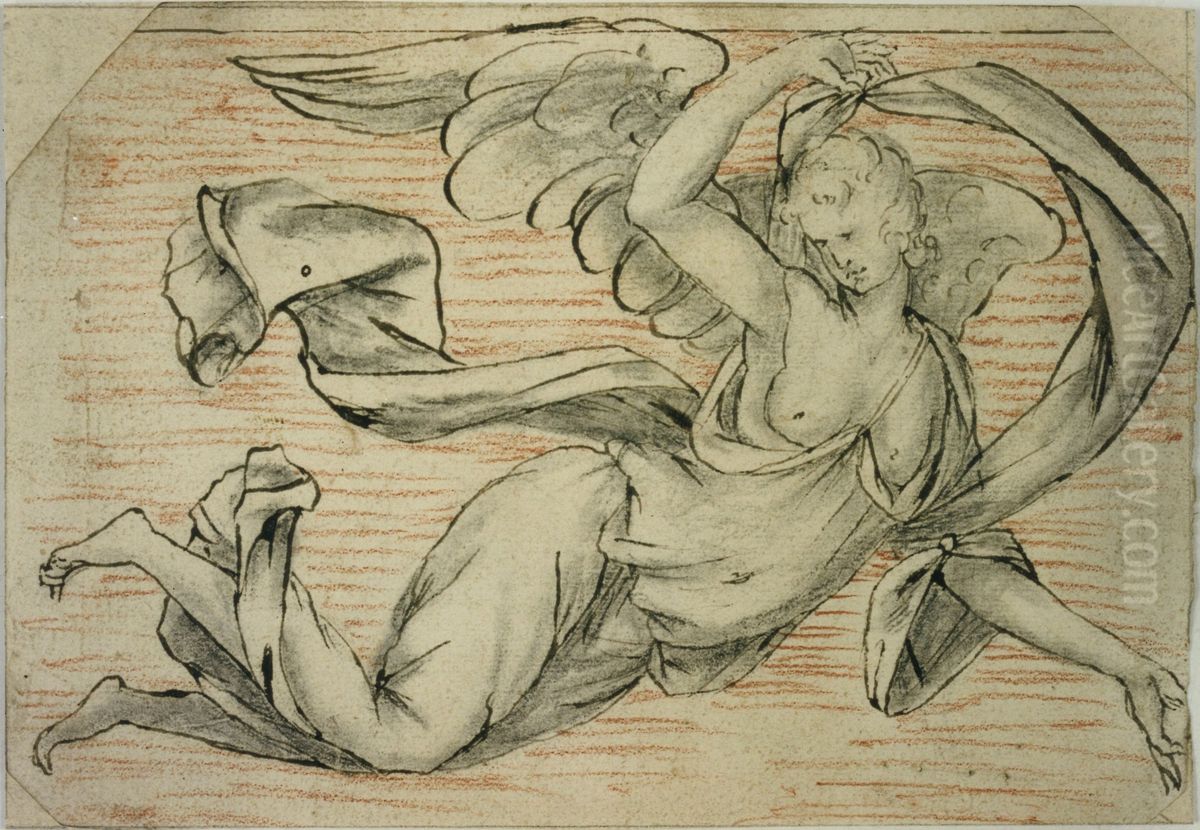 Floating angel Oil Painting by unknown