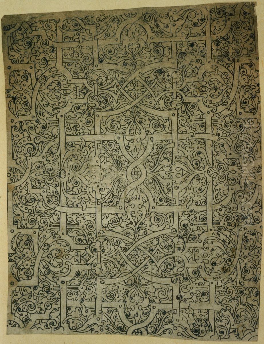 Ornamentiekontwerp Oil Painting by unknown