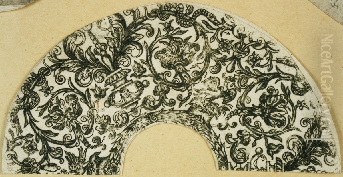 Medallion depicting St. George and the dragon Oil Painting by unknown