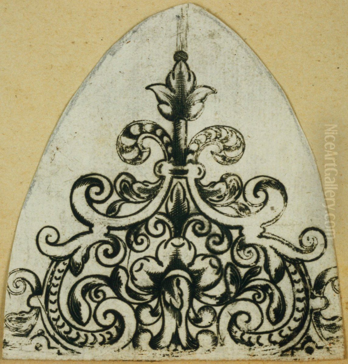 Ornamental design Oil Painting by unknown