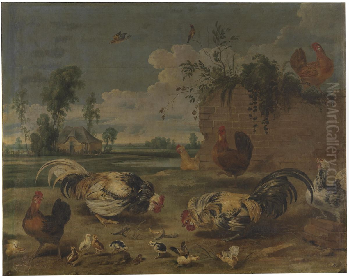 Cock fight Oil Painting by Frans Snyders