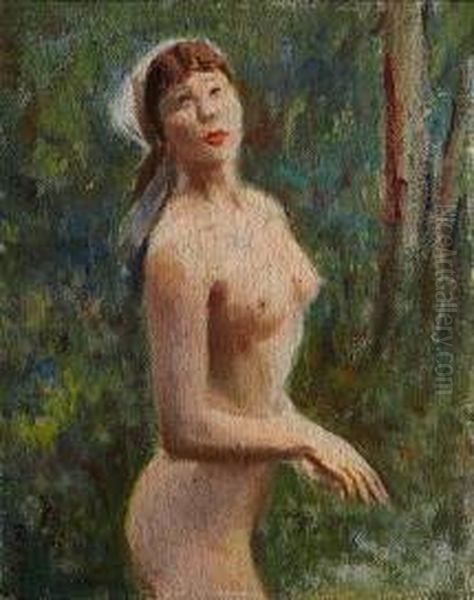Nude-1975 Oil Painting by Li Mei-shu