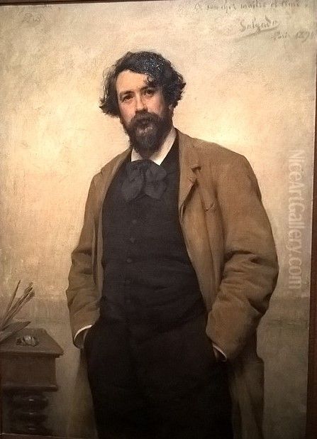 Portrait of Adrien Demont Oil Painting by Veloso Salgado