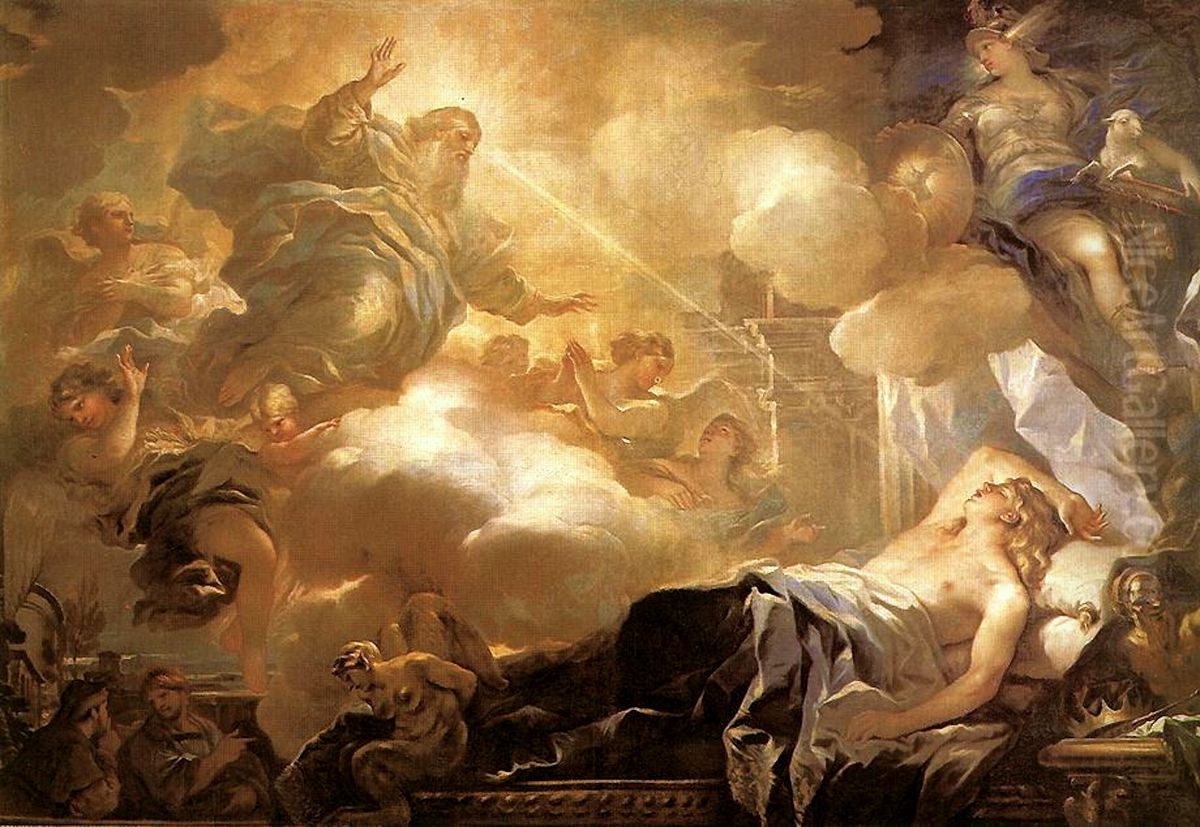 Dream of Solomon Oil Painting by Luca Giordano