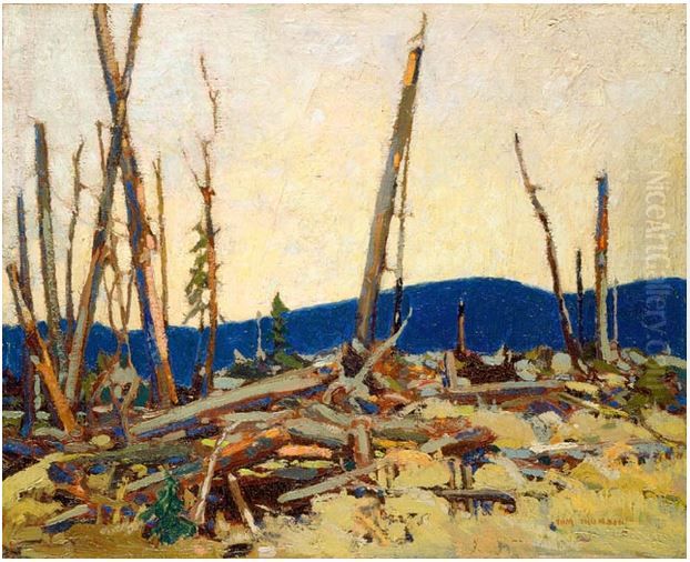 Burnt Land Oil Painting by Tom Thomson
