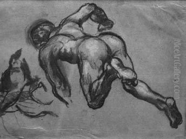 L'enfer De Dante Oil Painting by Paul Chenavard