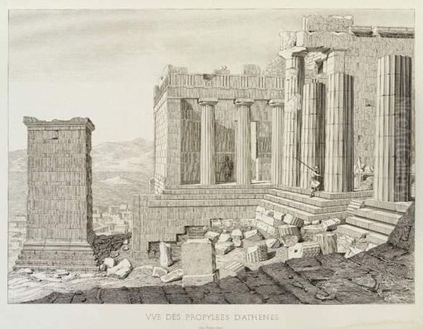 Lyon, Imprimerie De Louis Perrin Oil Painting by Paul Chenavard