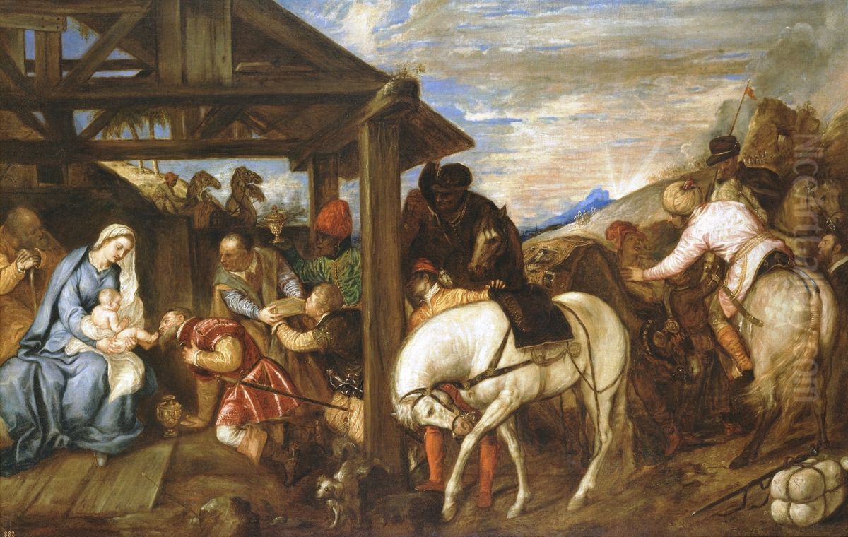 Adoration of the Magi Oil Painting by Titian