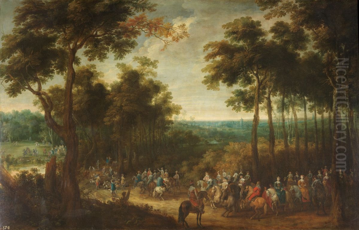 The hunt of the Cardinal-Infante Oil Painting by Peter Snayers