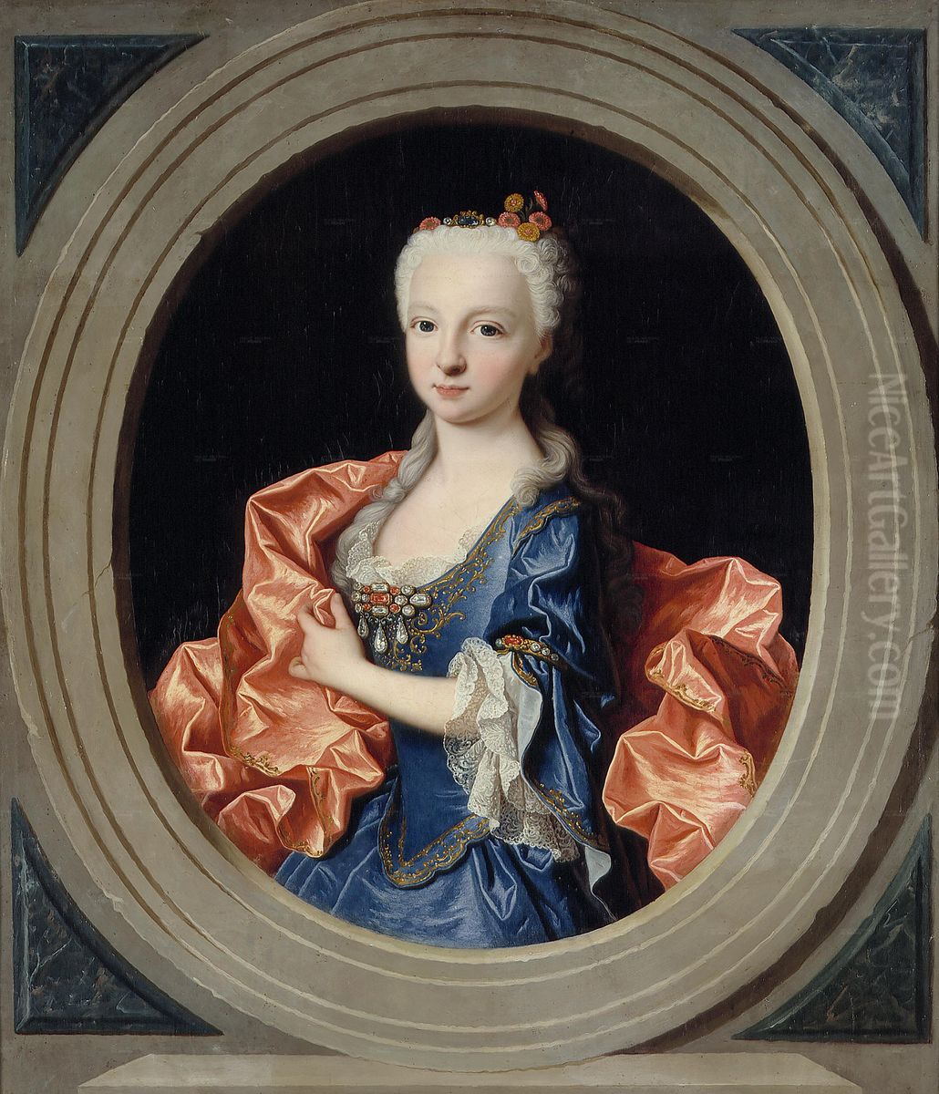 Retrato de la infanta Maria Teresa (1726-1746) Oil Painting by Jean Ranc
