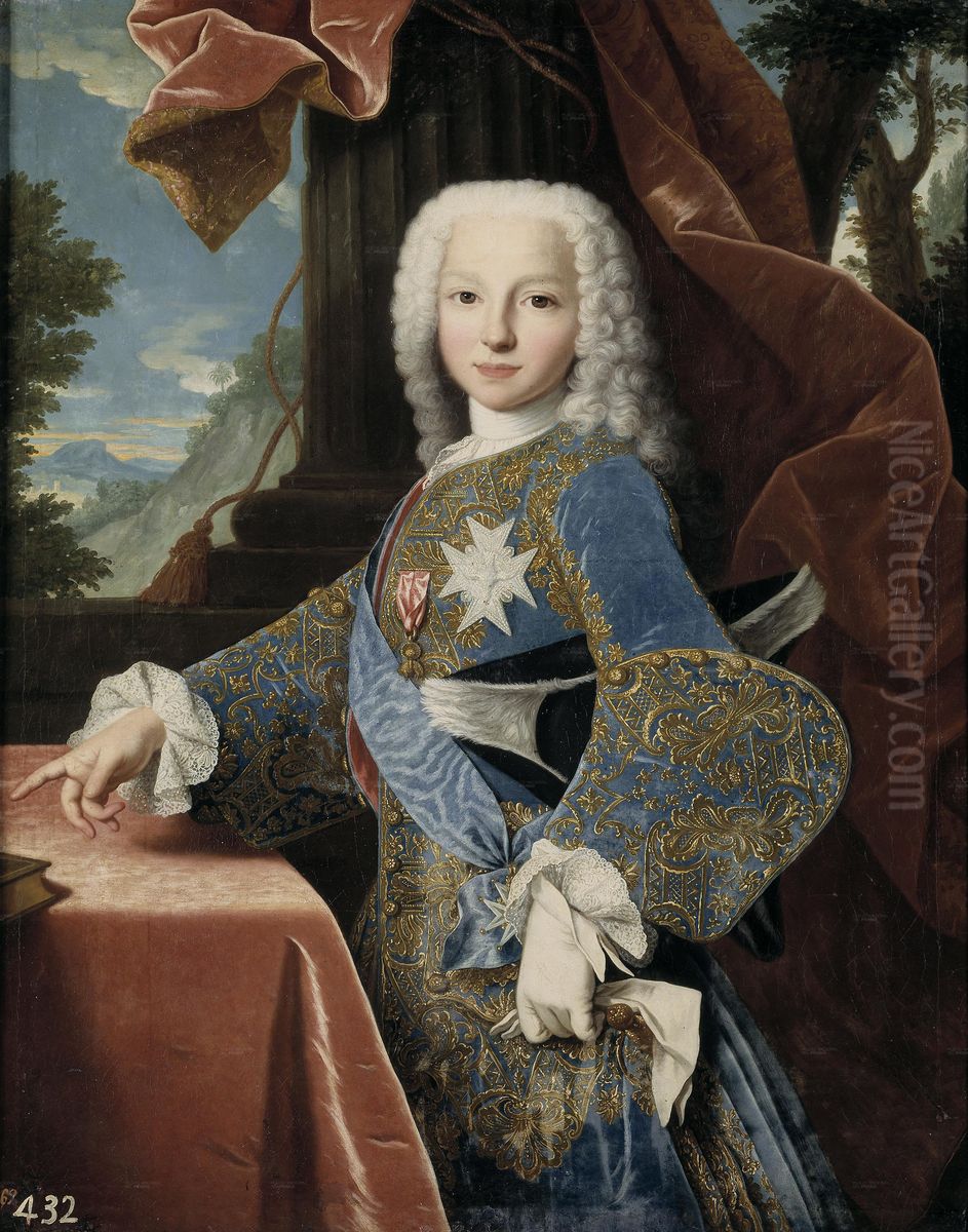 Felipe de Borbon y Farnesio, infante de Espana y duque de Parma Oil Painting by Jean Ranc