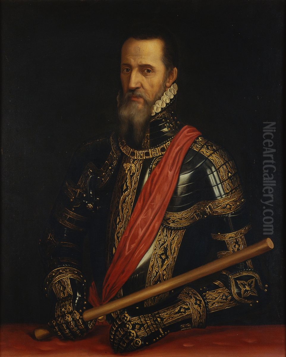 Fernando Alvarez de Toledo, duque de Alba Oil Painting by Francisco Jover y Casanova