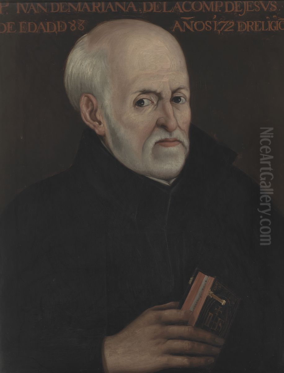 El padre Juan de Mariana Oil Painting by Matias Moreno