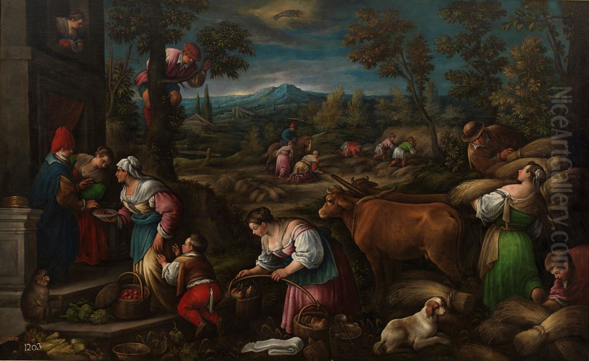Junio (Cancer) Oil Painting by Francesco Bassano the Younger