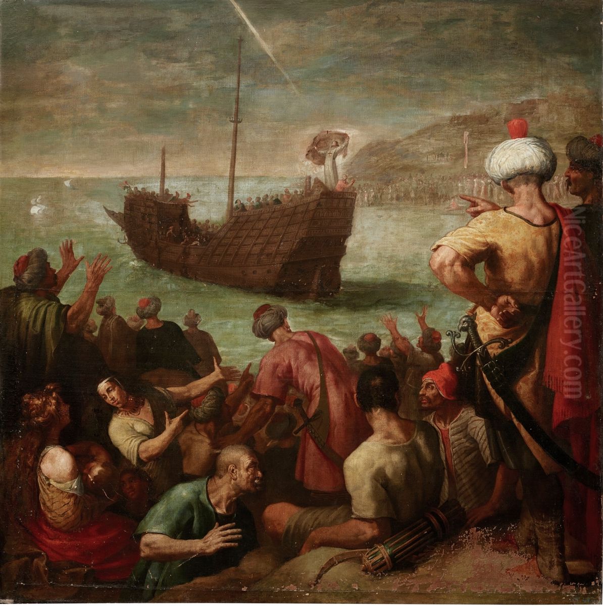 Milagroso regreso de San Juan de Mata Oil Painting by Vincenzo Carducci