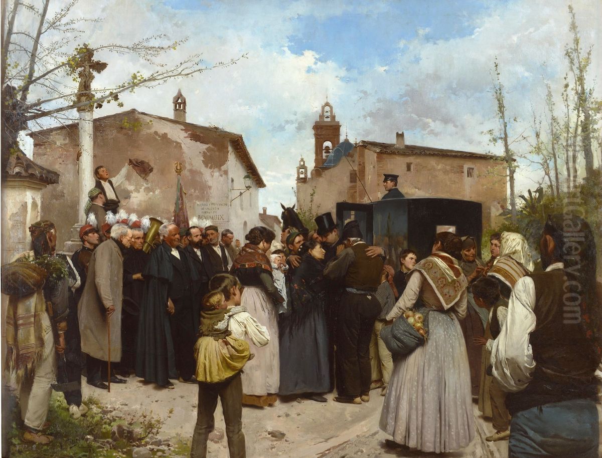 La gloria del pueblo Oil Painting by Antonio Fillol