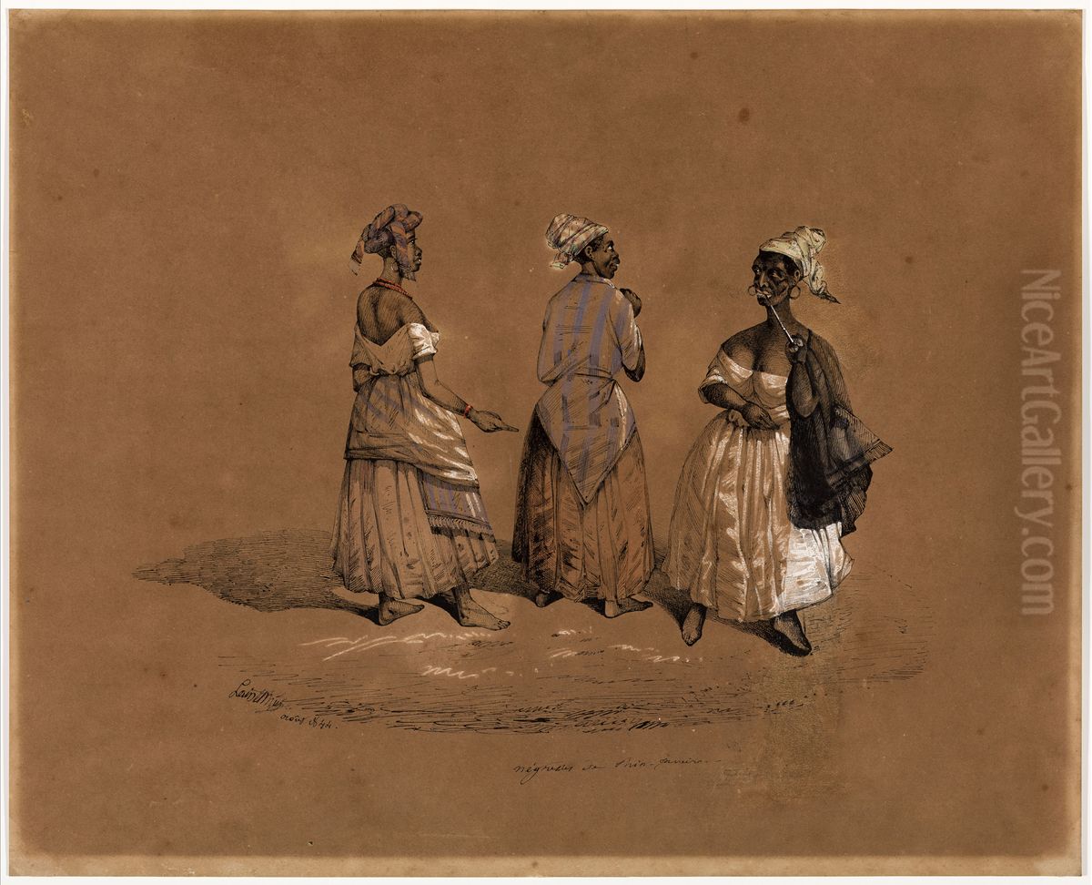 Negresses de Rio-Janeiro Oil Painting by Brasiliana Iconografica