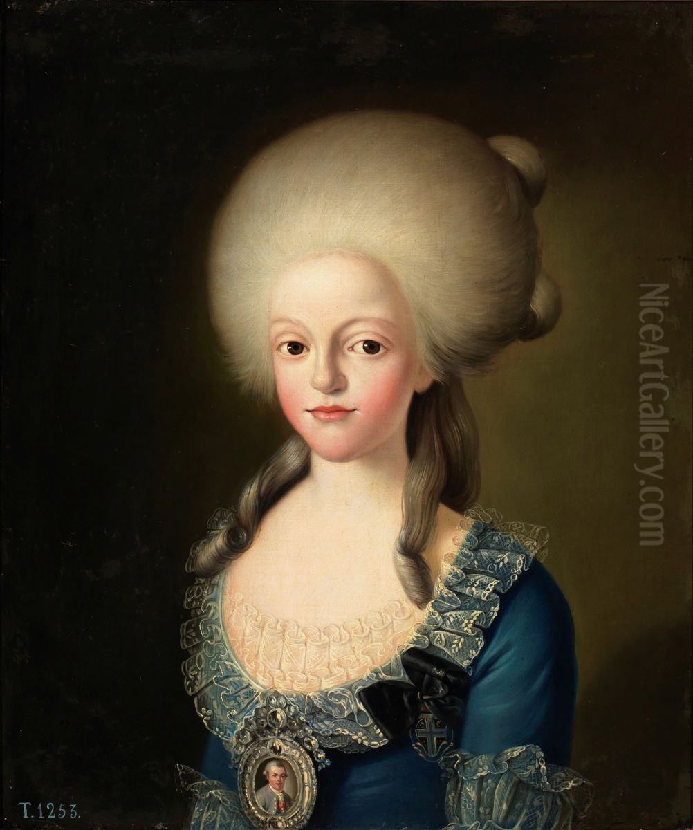 Carlota Joaquina de Borbon infanta de Espana reina de Portugal Oil Painting by Giuseppe Troni