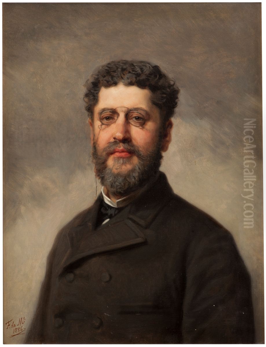 Jose Tomas Salvany Oil Painting by Federico de Madrazo y Kuntz