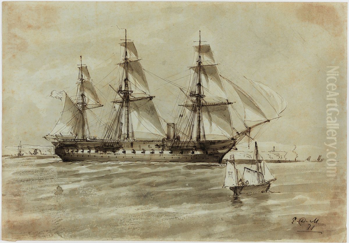 Belonave Oil Painting by Eduardo de Martino