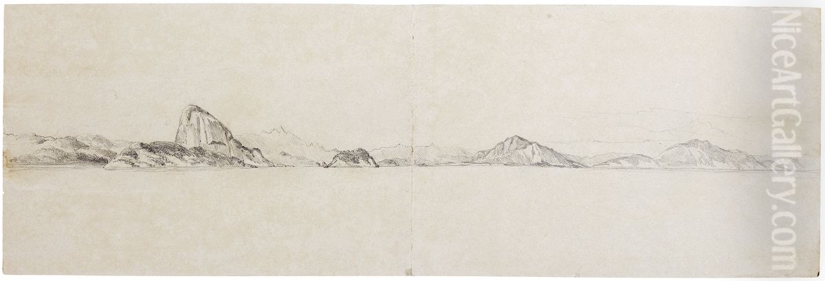 Entrance to Rio Harbour Oil Painting by Charles Landseer