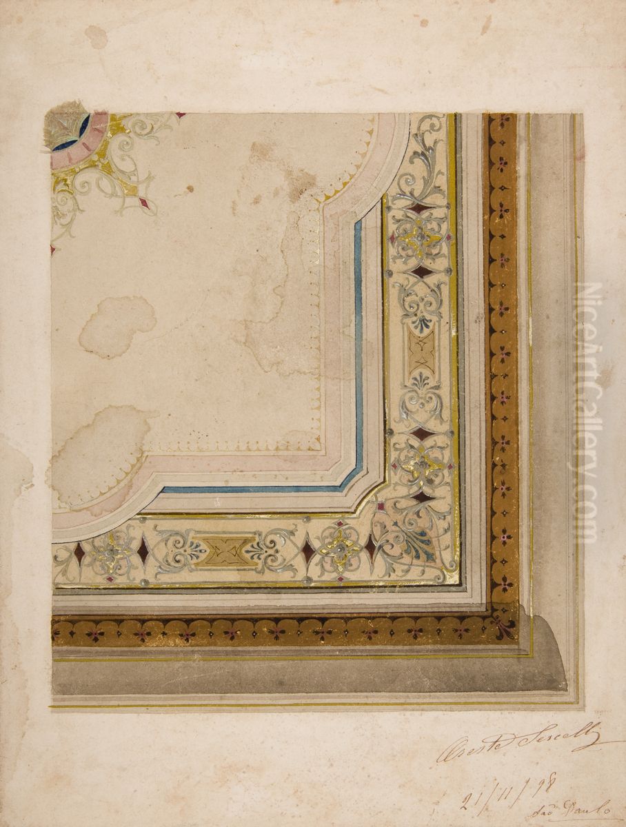 Sem Titulo/Legenda Oil Painting by Oreste Sercelli