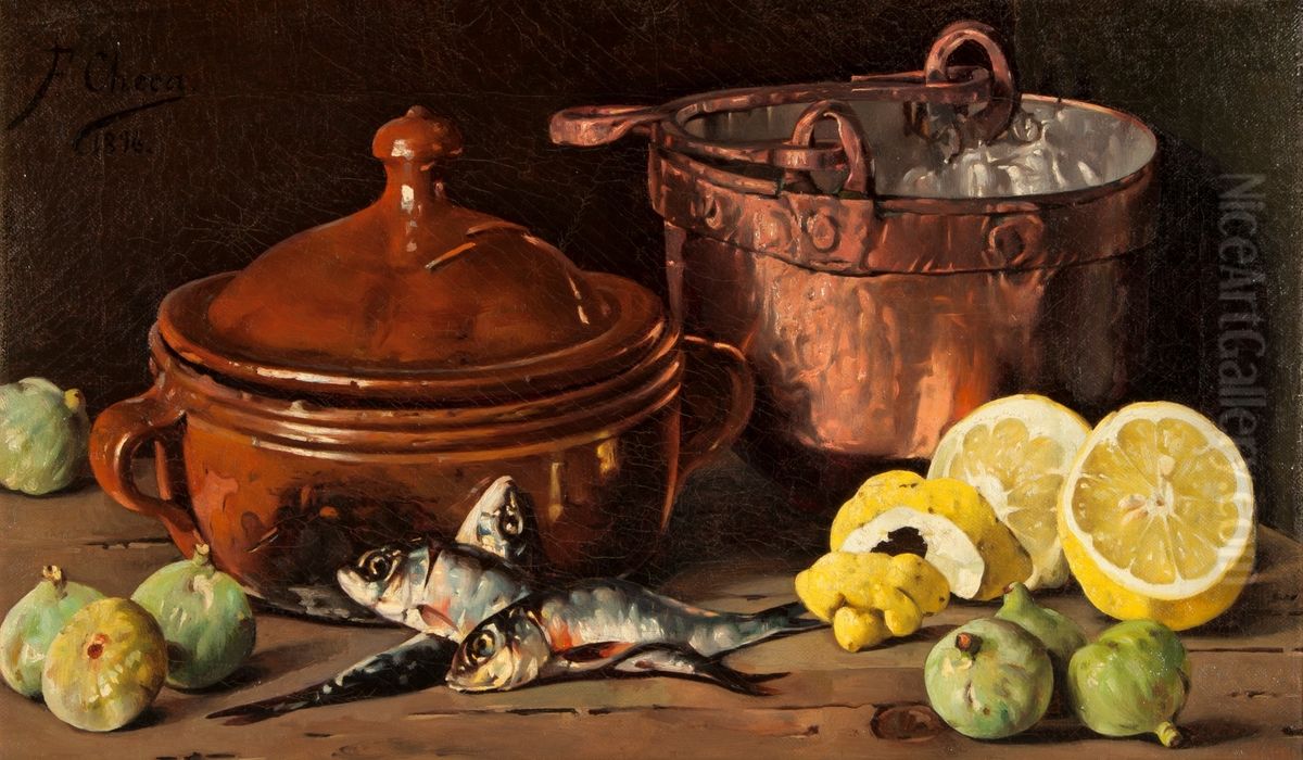 Bodegon Oil Painting by Felipe Checa