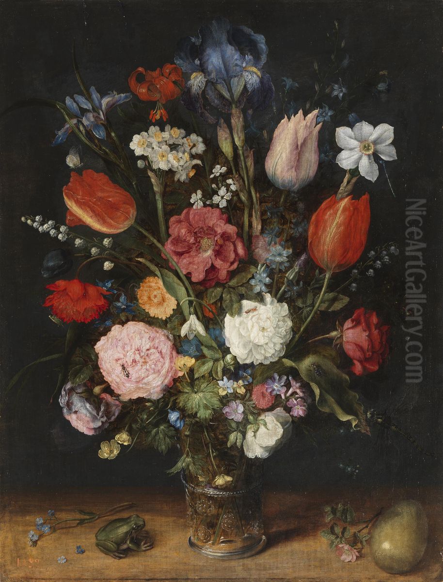 Flowers Oil Painting by Jan Brughel