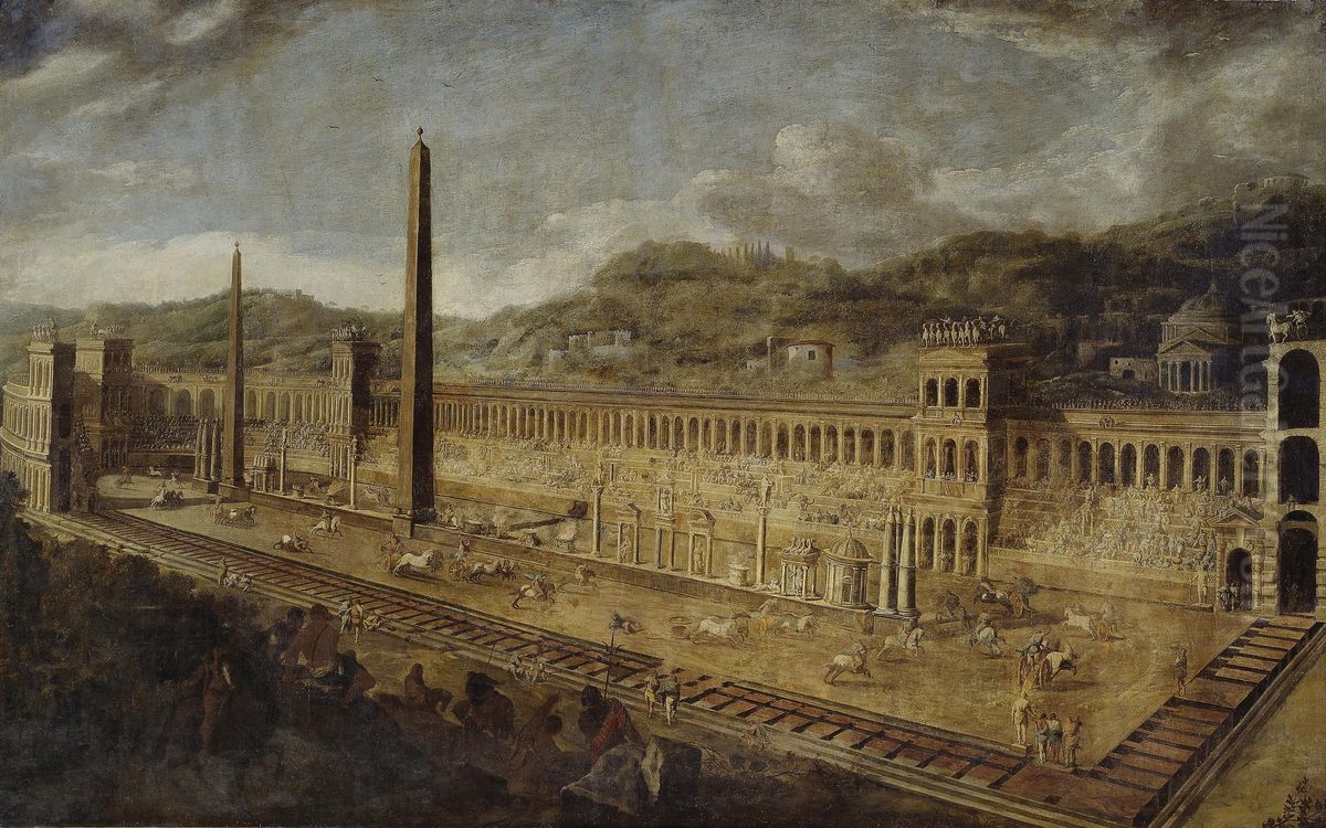Circus Maximus in Rome Oil Painting by Viviano Codazzi