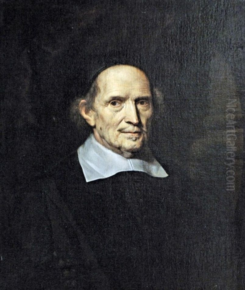 Portrait of Gisbertus Voetius (1589-1676) Oil Painting by Nicolaes Maes