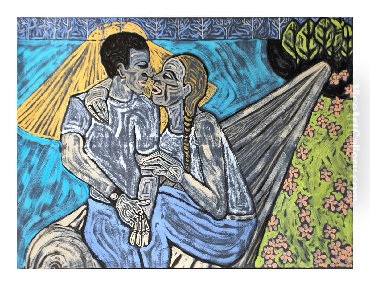 Displacement 3 Oil Painting by Andrew