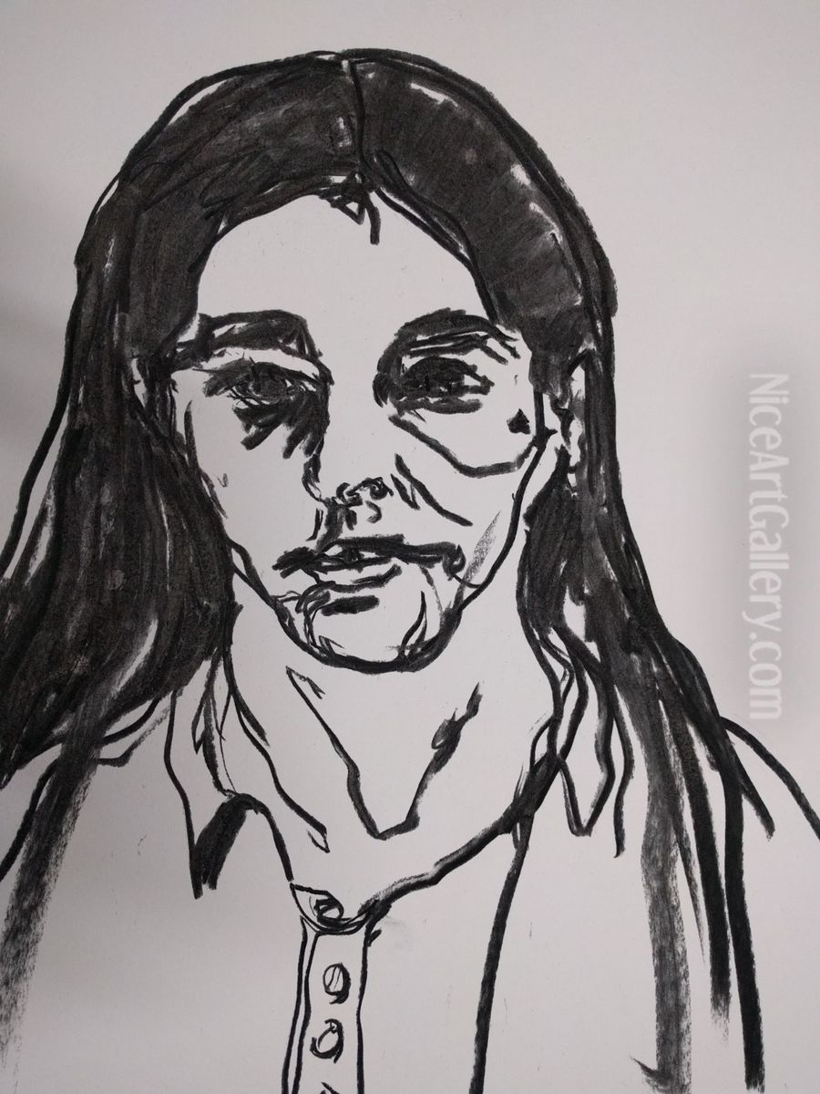 29 year old woman (h) Oil Painting by Gretchen Andrew