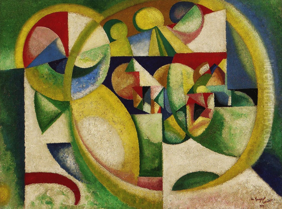 Untitled 1913 Oil Painting by Amadeo De Souza Cardoso