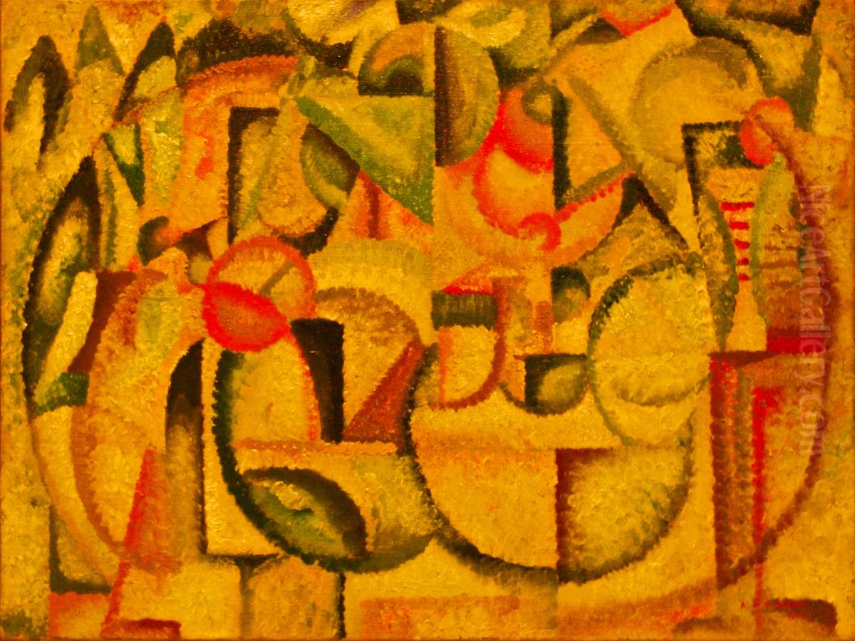 Untitled (1913) Oil Painting by Amadeo De Souza Cardoso