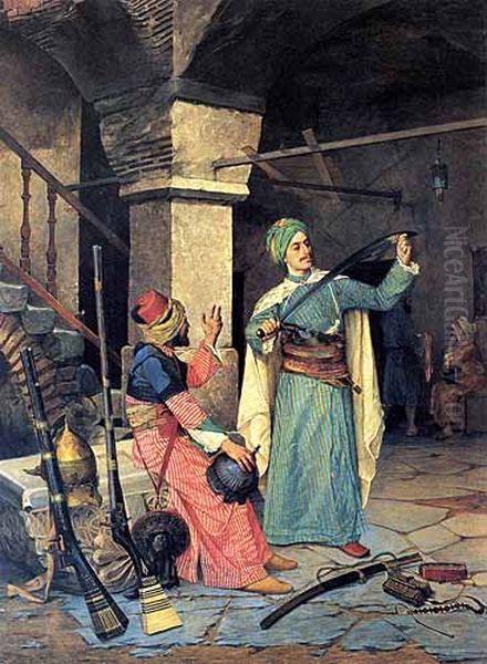 Silah Taciri Oil Painting by Osman Hamdi Bey