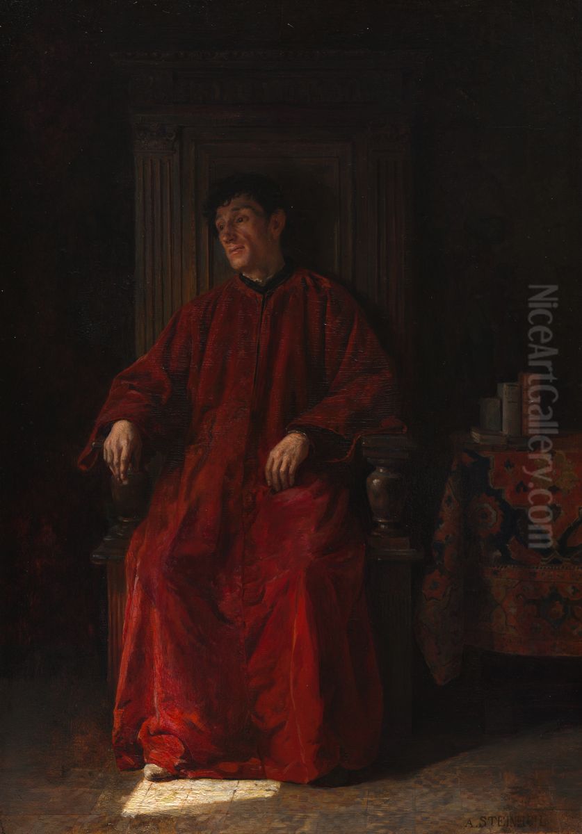 Judge in Red Robe Oil Painting by Adolphe Steinheil