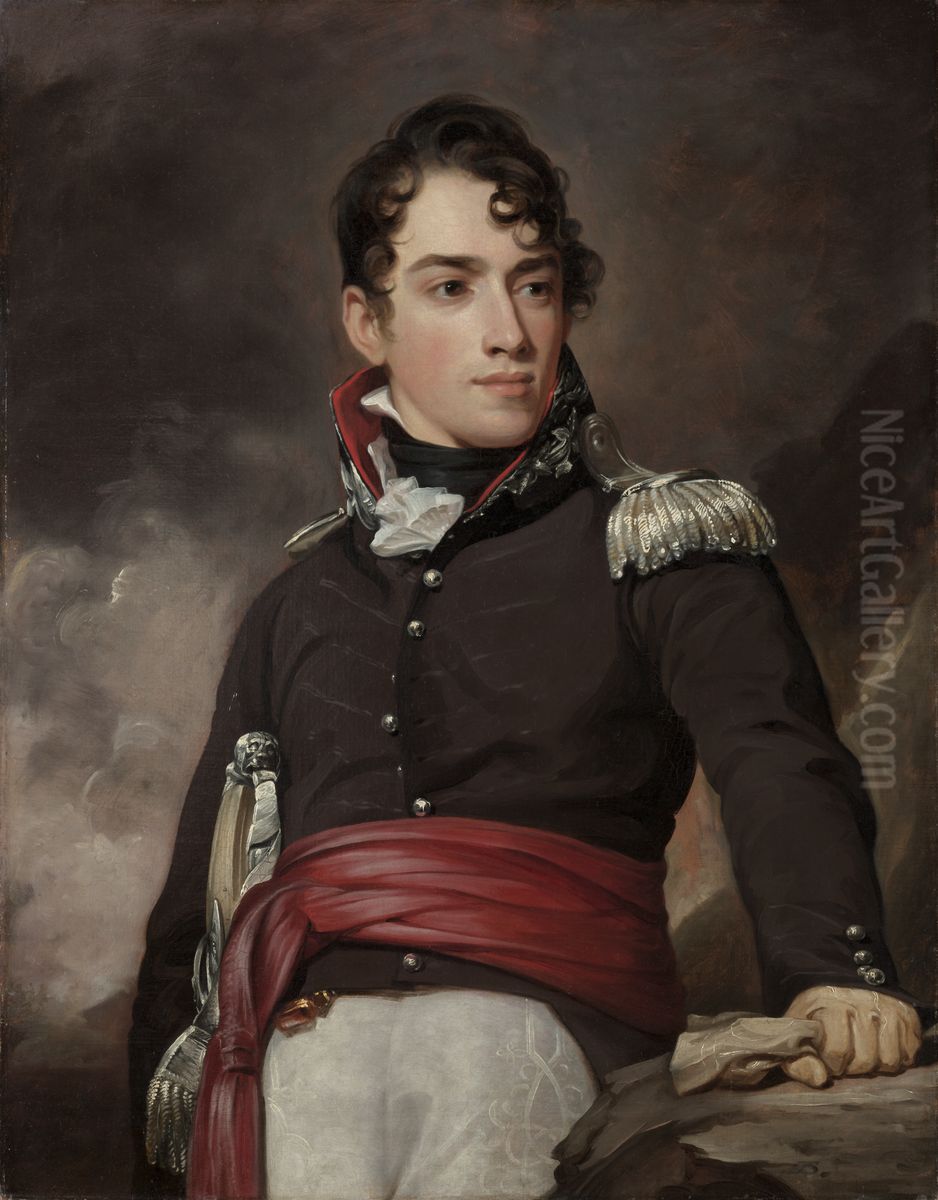 Portraits of Jean Terford David and Mary Sicard David Oil Painting by Thomas Sully