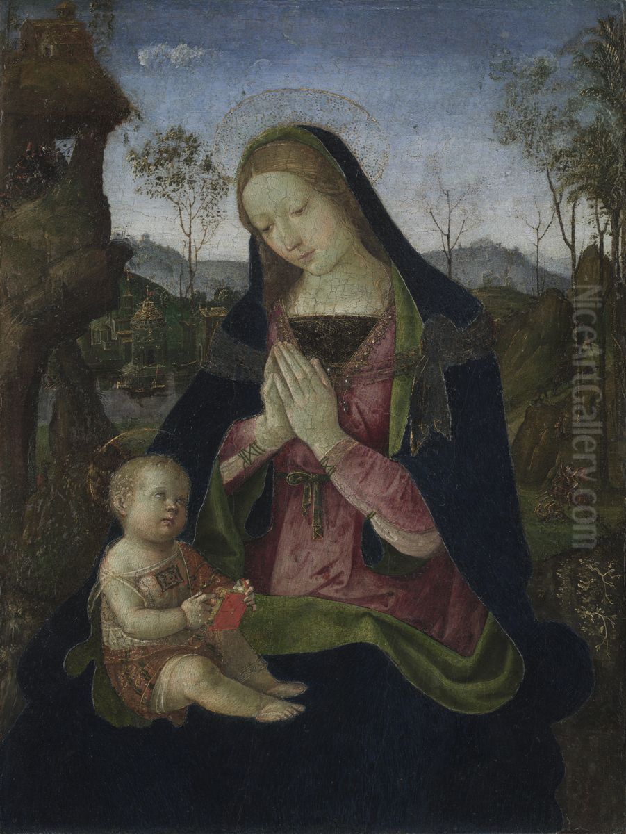 Virgin and Child Oil Painting by Pinturicchio