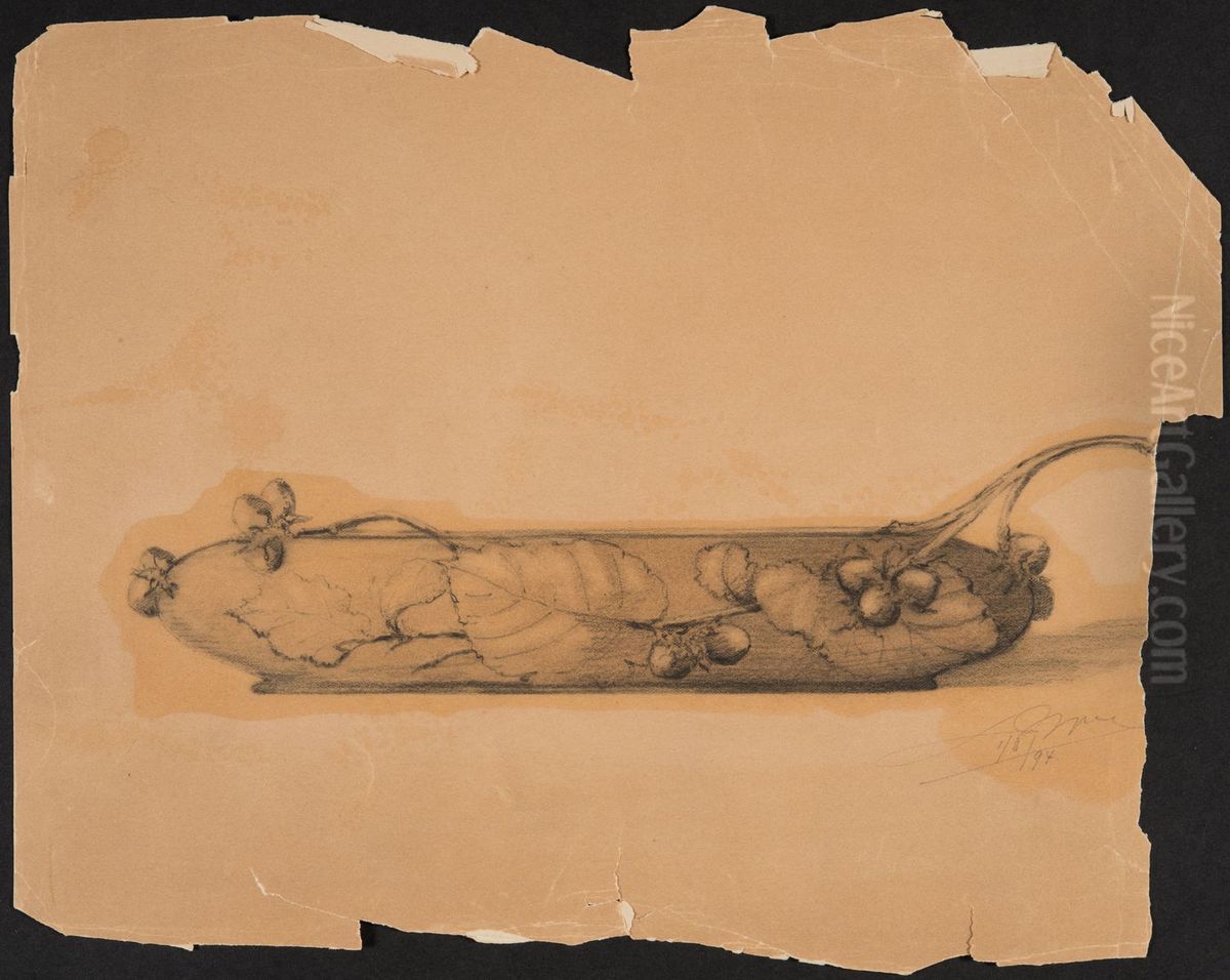 drawing by Philippe Wolfers , KBS-FRB, D2017.023.019.017 Oil Painting by Philippe Wolfers