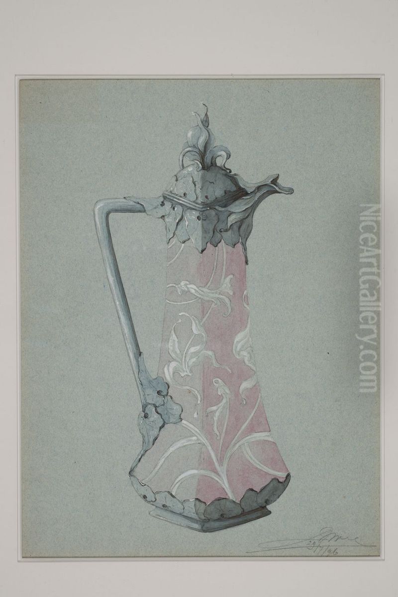 drawing by Philippe Wolfers , KBS-FRB, D2017.023.019.038 Oil Painting by Philippe Wolfers