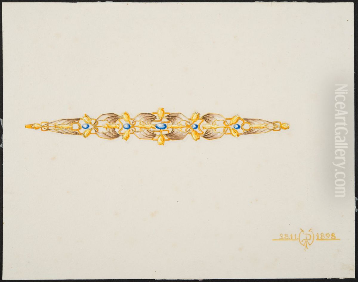 drawing by Philippe Wolfers , KBS-FRB, D2017.023.019.072 Oil Painting by Philippe Wolfers