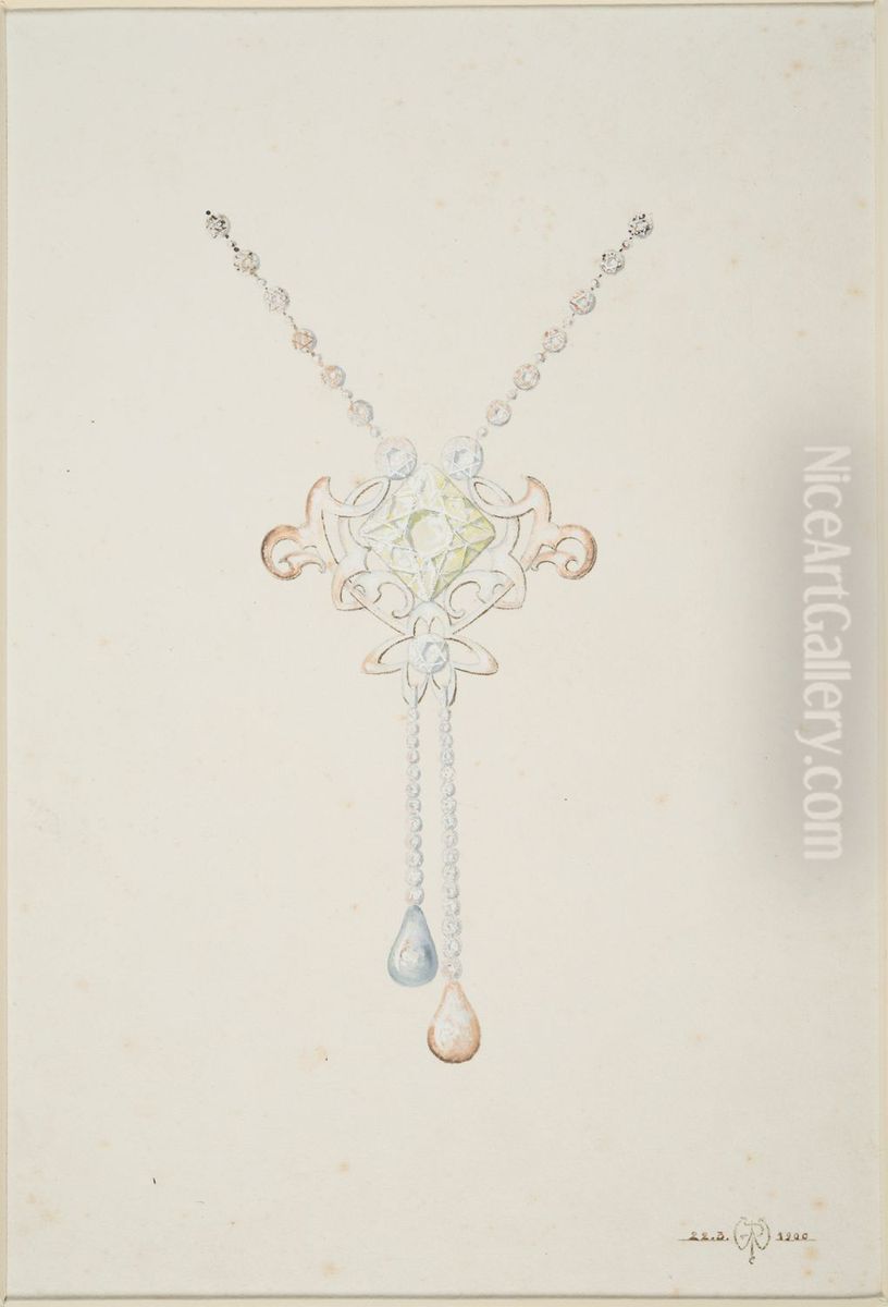 drawing by Philippe Wolfers , KBS-FRB, D2017.023.019.079 Oil Painting by Philippe Wolfers