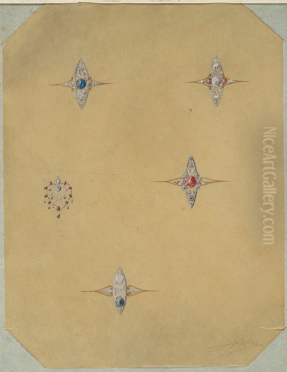 drawing by Philippe Wolfers , KBS-FRB, D2017.023.019.114 Oil Painting by Philippe Wolfers