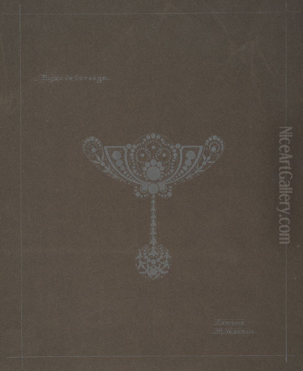 drawing by Philippe Wolfers , KBS-FRB, D2017.023.019.124 Oil Painting by Philippe Wolfers