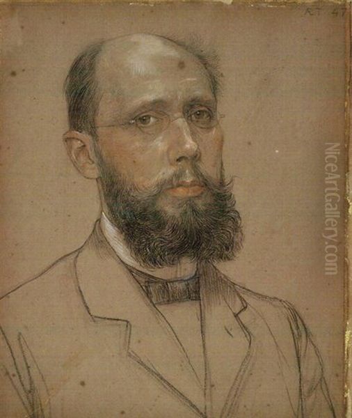 Archivaris Samuel Muller Fz Oil Painting by Jan Veth