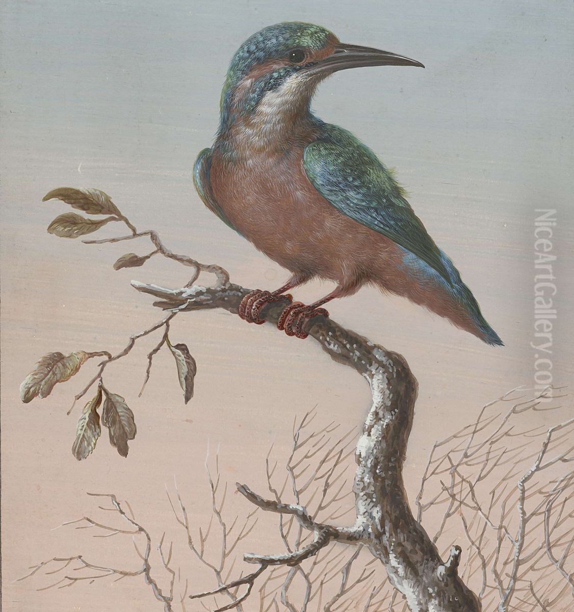 IJsvogel Oil Painting by Barbara Regina Dietzsch