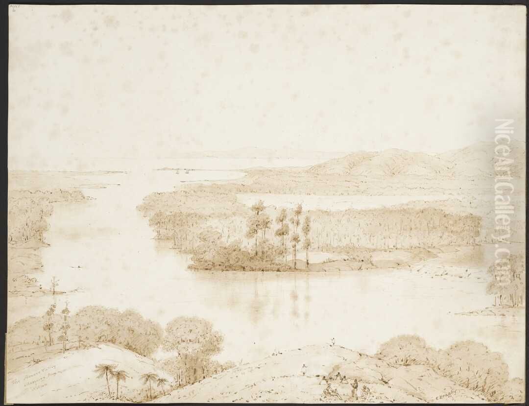 The Aorere Valley Massacre Bay Nelson Oil Painting by Charles Heaphy