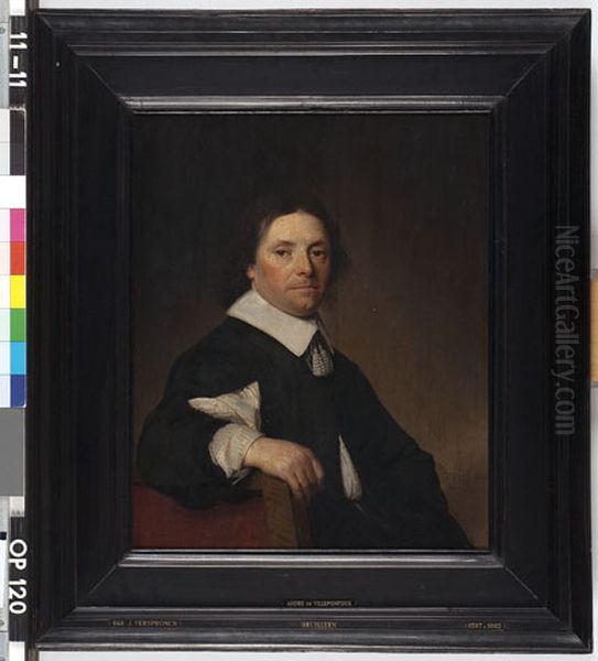 Portret van Andre de Villepontoux Oil Painting by Johannes Cornelisz Verspronck