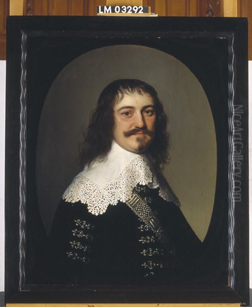 Daniel d'Ablain (1604-1652), heer van Haulchin Oil Painting by Gerard van Honthorst