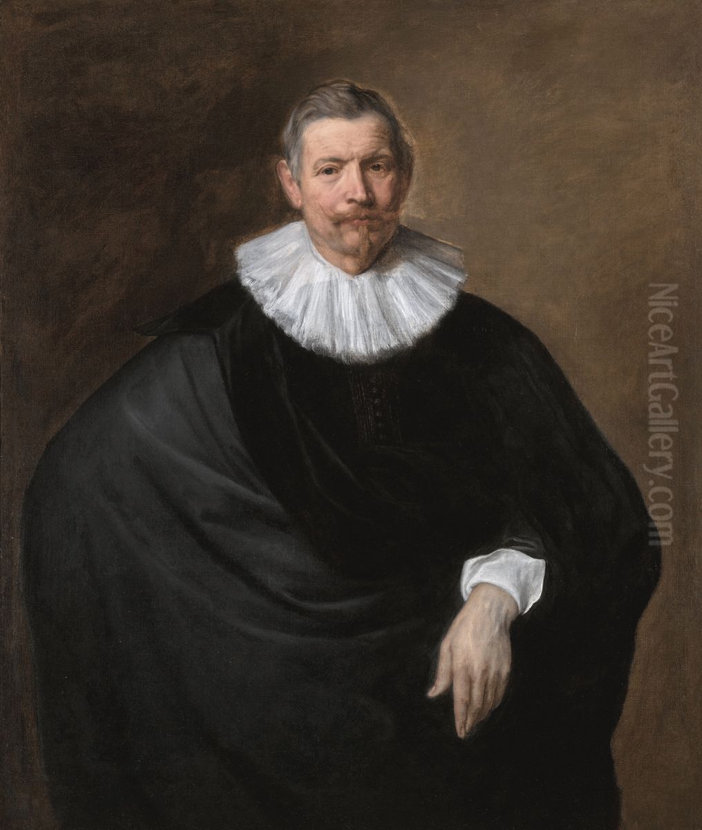 Portrait of Hubert du Hot Oil Painting by Sir Anthony Van Dyck